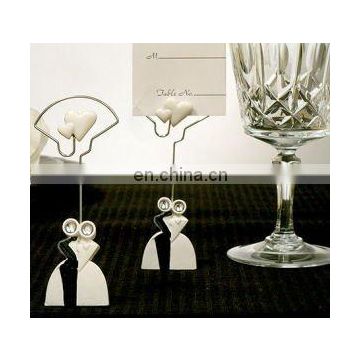 Modern Bride and Groom Place Card Holders