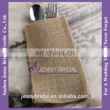 BSE01 burlap silverware wedding fancy envelopes burlap favor bags