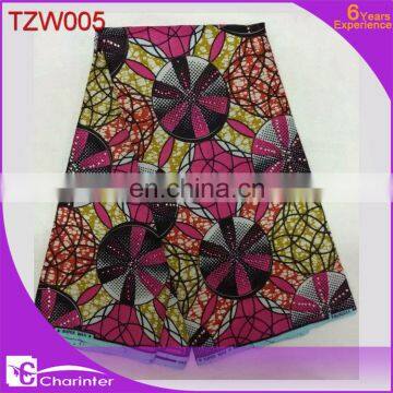 Cotton Real Wax Fabric African Super Wax Hollandais Stone Wax photo-4