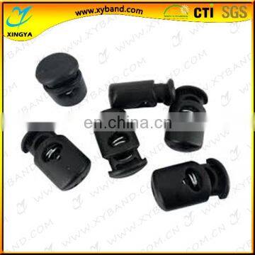 single hole plastic black various cord lock