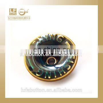 transparent glued denim button