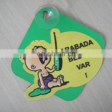 Soft PVC Car Sign Arabada Bebek Var Car Sticker