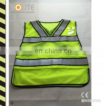 Reflective Vests With CE EN13356 For Night jogging withe PVC bag/reflective safety vest