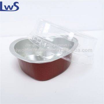 Heart Shaped Foil heart pan with plastic lid