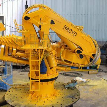 1T-15t Hydraulic Knuckle Telescopic Boom Crane For Shipyard