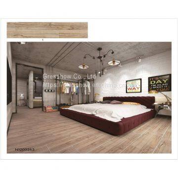 40x8in Quality Cheap Gray Wood Finish Tile