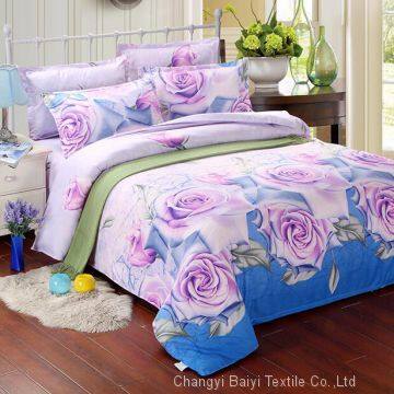Chinese Factory 3D 100% Polyester Dispersed Microfiber Printed Bed Sheet Fabric photo-4