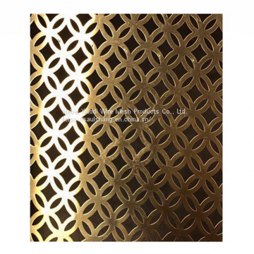 Customized galvanized decorative Round hole metal perforated sheet