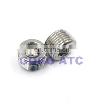 High Quality 1/4'' Inch Stainless Steel Threaded 304 Inner Hexagon Blocked Head Stuffy Head Oil Metal Tube Fittings Plug photo-3