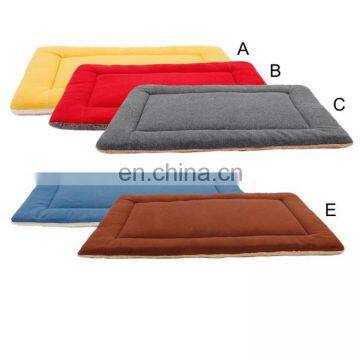 Wholesale Rectangle Sofe Warm Polar Fleece Pet Bed Mat