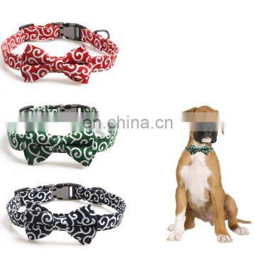 Sweet style pet collar Japanese bow buckle dog collar