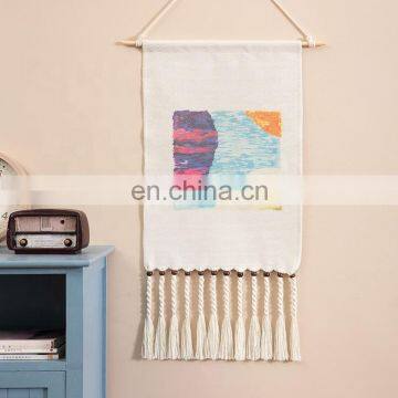 Indoor Home Decor Custom Made Cotton Woven Geometric Printing Pattern Wall Hanging Tapestry photo-6