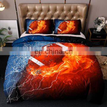 Wholesale Sports Ball 3d Printed Bedding Sheets Microfiber Duvet Cover Bed Sheet Set Bed Linen Pillowcases Bedding+set photo-4