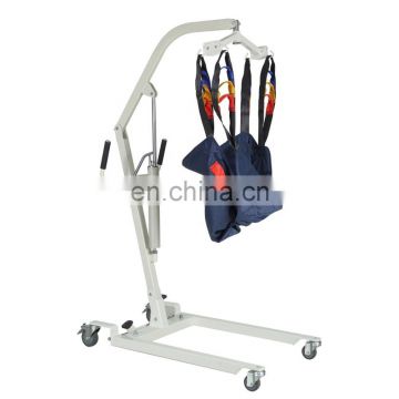 Portable elderly hydraulic manual patient transfer lift