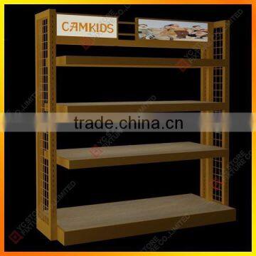 High range wooden shoe rack/stand/shelf for store fixture