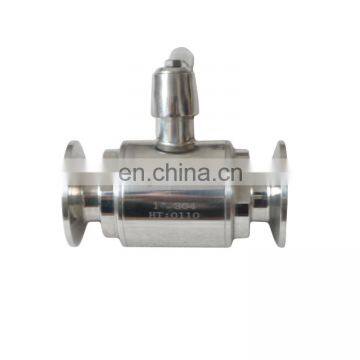 DIN/SMS/3A Sanitary 2 Way Ball Valve Triclamp End With Stainless Steel Handle Forged Valve Body photo-5