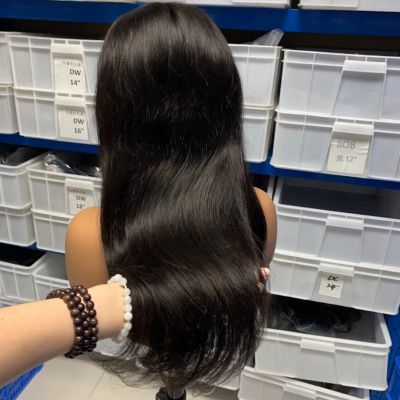 KHH Glueless Long Pretty Pre Plucked Cheap Swiss Virgin Hair Woman Body Wave Brazilian Human Lace Front Hair Wig