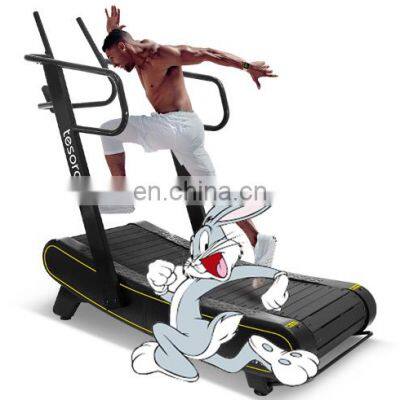 new motorless running machine for sale woodway Curved treadmill & air runner  exercise equipment from china