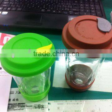 silicone glass cup