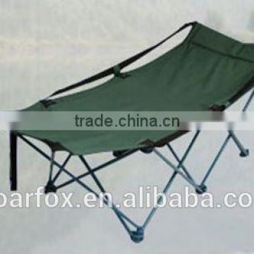 Foldable bed for outdoor,camping bed,folding bed with steel tube and fabric