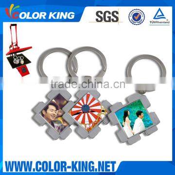 Sublimation DIY Hot Colorful Printing Metal Blank Key Chain photo-4