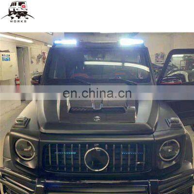 W464 hood scoop fit for G-class W464 2018-2019y DRY carbon fiber hood scoop for new G-class B-style W464 hood