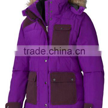 China wholesale women ski padded jacket coat