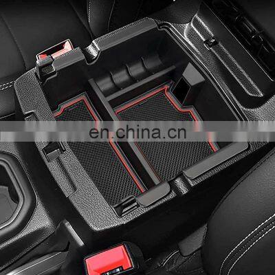 Interior Accessories Parts Silicone Armrest Rest Storage Box Center Control Console Organizer Tray For Jeep Gladiator Jt 18-21 photo-5
