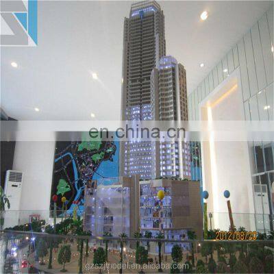 Construction building layout scale model making,3d building model