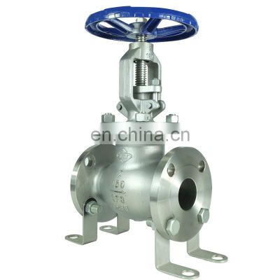 ANSI 1inch class 150 300 WCB PN16 DN150 manual wheel handle stainless steel 304 316 flange   sluice gate valve