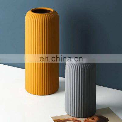Custom Nordic Interior Wedding Rustic Office Living Hand Crafted Modern Nordic Ceramic Vase Home Accessories Decor photo-2