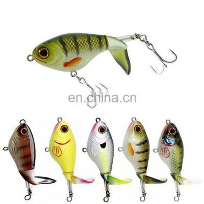 New 17g 75mm Artificial Bait Fishing Lures Whopper Plopper Topwater Popper Bass Pike Lure photo-2