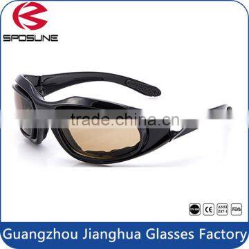 Shatterproof bifocal safety glasses cheap night army goggles military shooting black frame brown lens