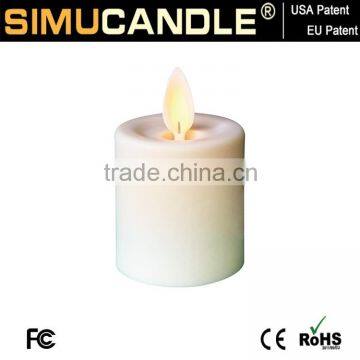 Simulated Flame Votive Candle With Timer and USA&EU Patent