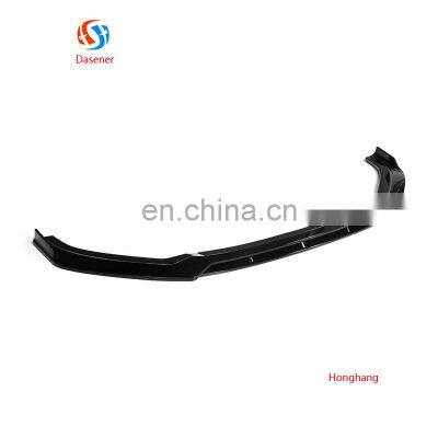 Honghang Factory Manufacture Car Parts Front Chin Lips PP 4-stage Anterior lip Font Bumper Lip Spoiler For A3 S3 2017-2019