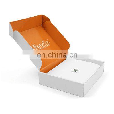 Custom Printed Logo Packaging Mailer Shipping Moving Cardboard Corrugated Paper Box For Clothing Suit T Shirt Garment Apparel