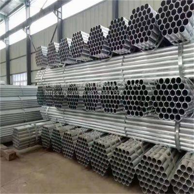 Yunnan galvanized steel pipe wholesale q235 hot dip galvanized steel pipe greenhouse vegetable steel pipe specifications are complete