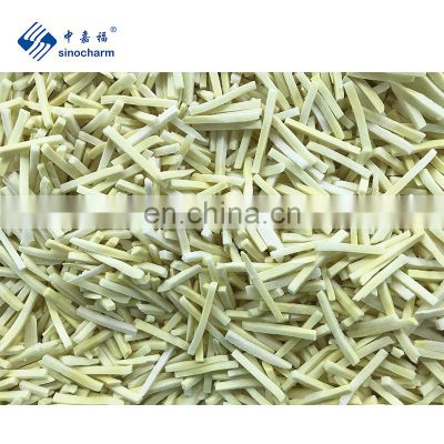 Sinocharm BRC A Approved 4*4MM IQF Bamboo Shoot Strips Frozen Bamboo Shoot