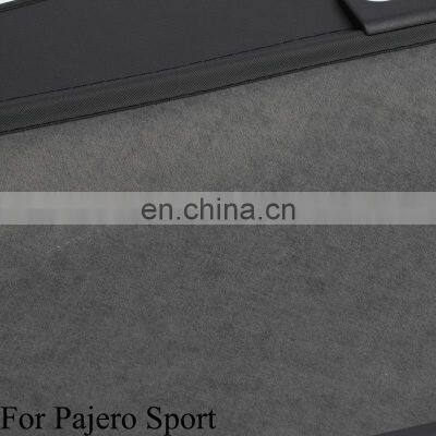 Black Trunk Shade Rear Cargo Cover Shield for Pajero Sport 2012 -2015