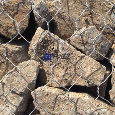 Zinc Coated Double Twisted Hexagonal Mesh Galvanized Gabion Mattresses for River Training Wall