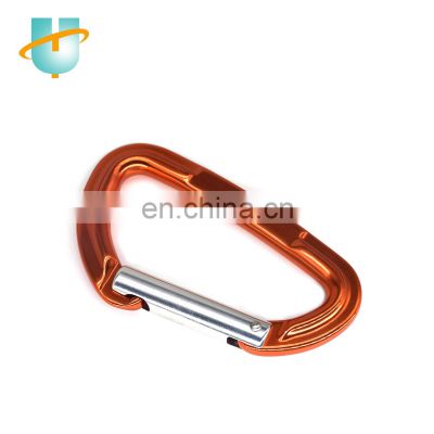 22kn wholesale CE ANSI UIAA certificated custom logo/packaging rock climbing safety tool rope solid gate carabiner hook