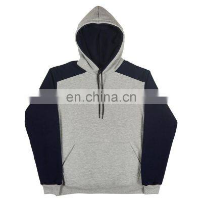 Sialwings Two tone design OEM pullover hoodie for men pullover custom made fleece men's hoodies & sweatshirts