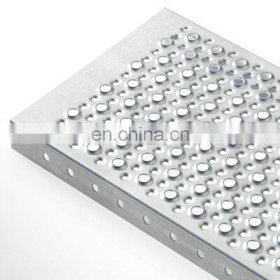 China Stainless Steel Crocodile Mouth Perforated Stairs