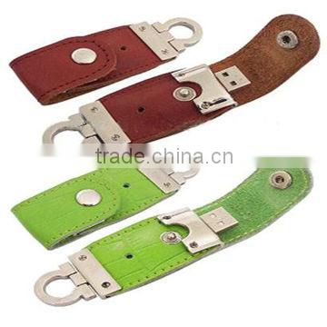 Popular Colorful 8GB Leather USB Key Flash Memory Products from China