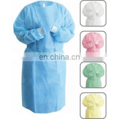 High Quality Disposable SS SMS Gown PP PE Gown PP Isolation Gown Uniform Manufacturer