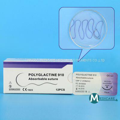 Surgical Suture Polyglactine 910 PGLA Suture Absorbable Suture Vicryl Suture