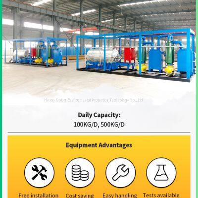 Mini Small Scale Waste Tire Plastic to Oil Pyrolysis Distillation Plant