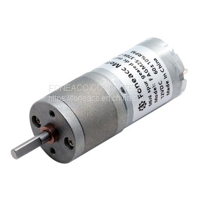 GM25-370 25GA370 OD Φ 25 mm small spur gearhead dc electric motor 12v dc motor specifications datasheet