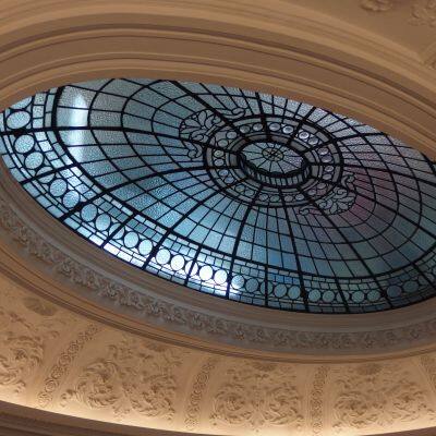 customized colored decorative stained glass for ceiling and dome