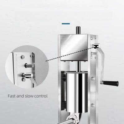 Jarvis 3L Sausage Stuffer,Vertical Stainless Steel Sausage Filling Machine Commercial Multi-functional Sausage Filling Machine Hand Sausage Filling Machine photo-5